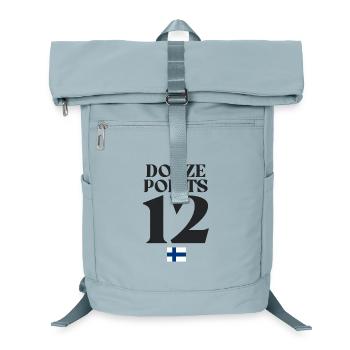 Douze Punkte 12 Eurovision Song Song Contest Finnland-Flagge - Laptop-Rucksack  - Eisblau - Vorne