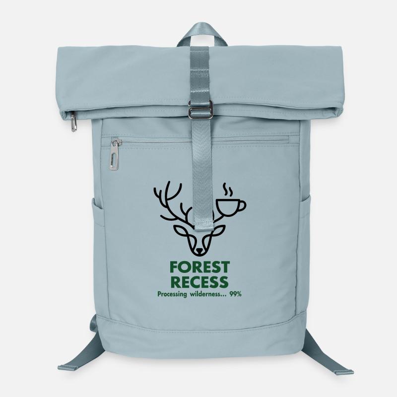 Deer with Cup in Forest Laptop Backpack