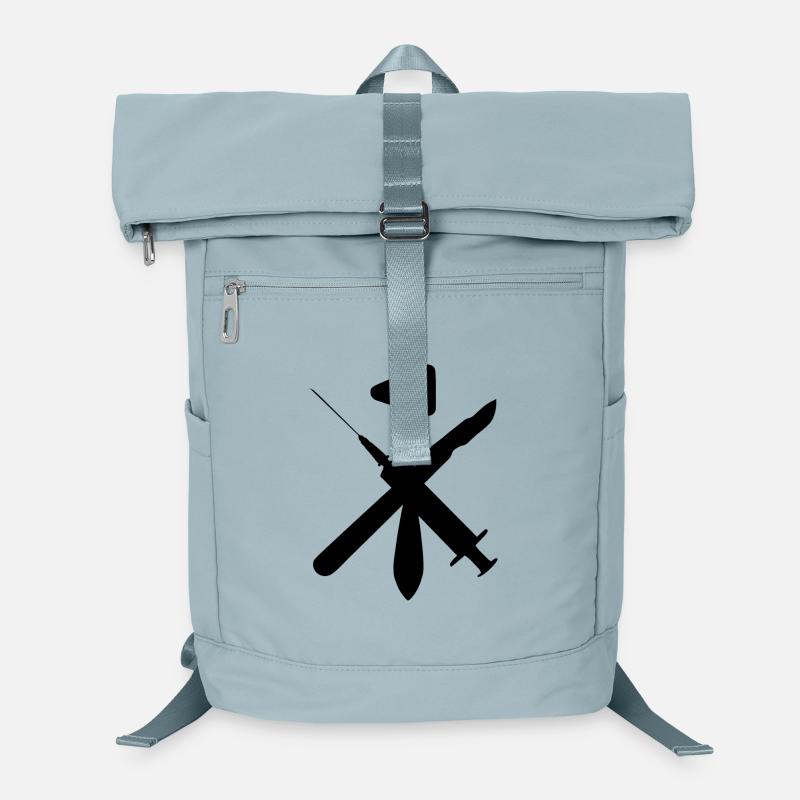 Scalpel Reflex Hammer Syringe black Laptop Backpack