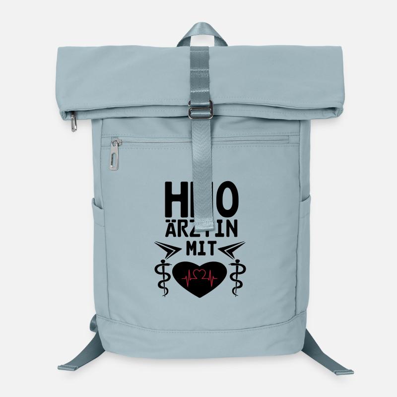 HNO Ärztin mit Herz Geschenk Laptop-Rucksack 