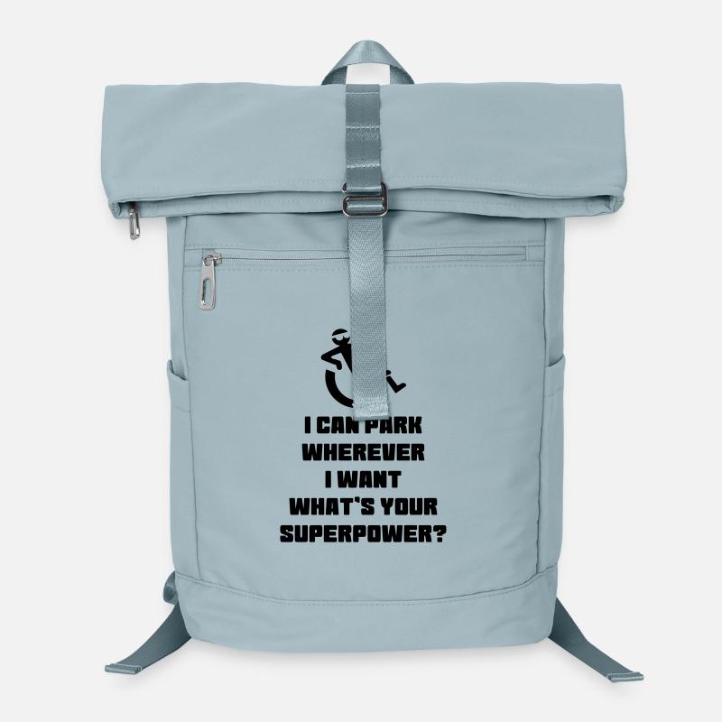 Ein Rollstuhlfahrer darf überall parken # Laptop-Rucksack 