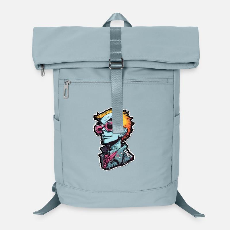 Blue Punk with Neon Goggles Laptop Backpack