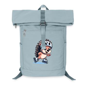 Speedy Hedgehog: Rollschuh-Champion - Laptop-Rucksack  - Eisblau - Vorne