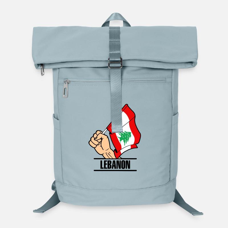 Drapeau Liban poing texte LIBAN Sac à dos ordinateur