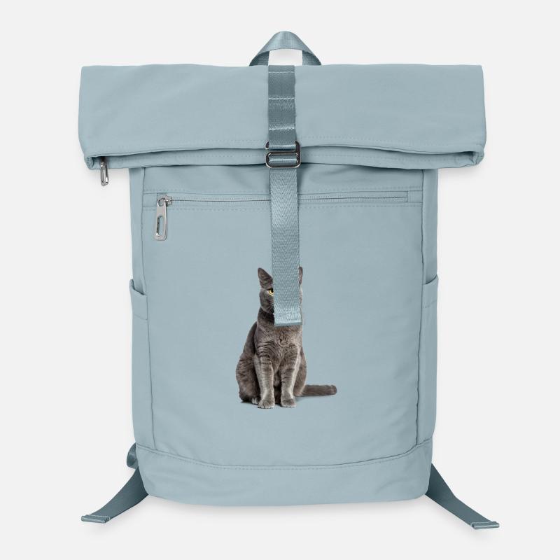 Graue Katze – Sanft, stilvoll & zum Verlieben! Laptop-Rucksack 