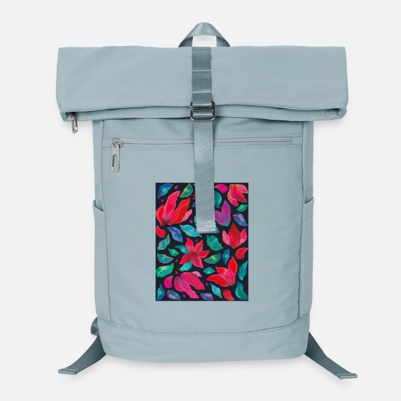 Vibrant flowers on dark background Laptop Backpack