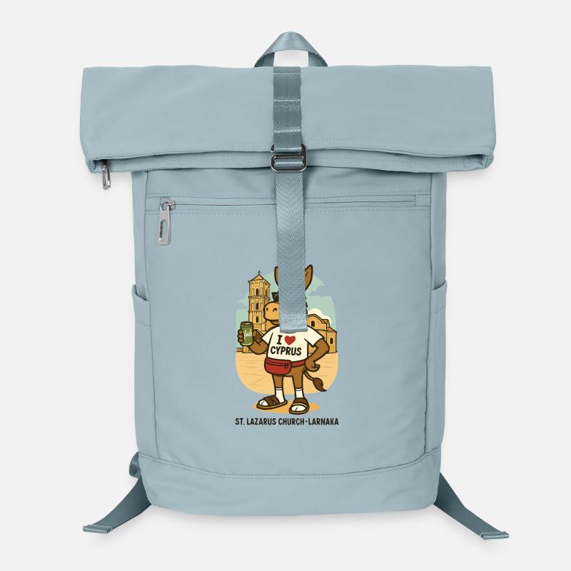 Esel im Urlaub in Larnaca mit einem Getränk Laptop-Rucksack 