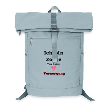 Heart and Care Motif - Laptop Backpack - ice blue - Front