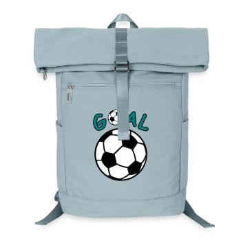 Football avec lettrage Goal - Sac à dos ordinateur - bleu glacier - Devant