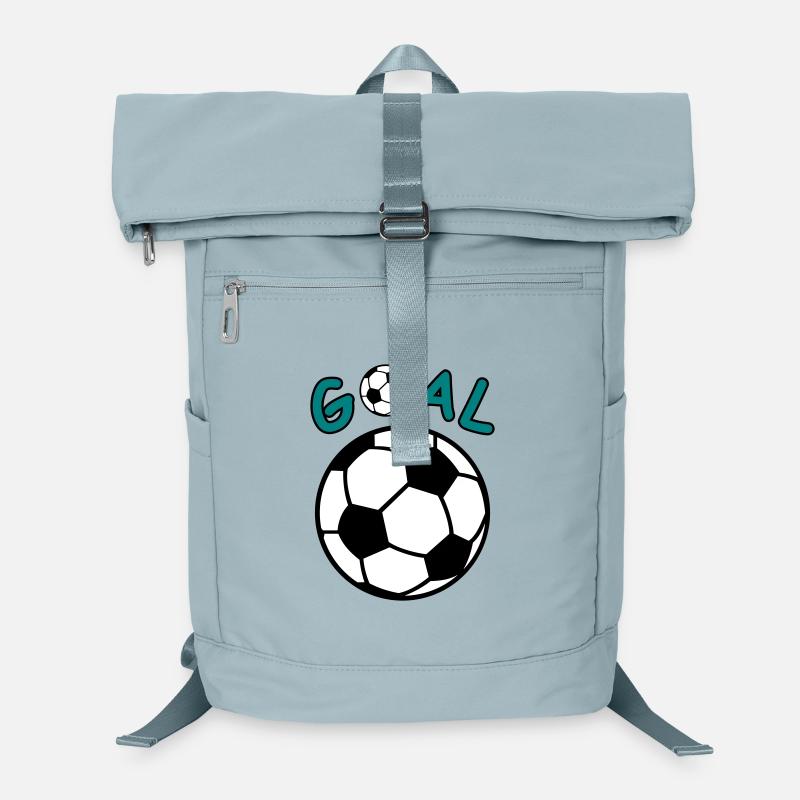 Fussball mit Goal Schriftzug Laptop-Rucksack 