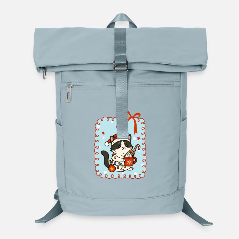 Chat à Noël Sac à dos ordinateur