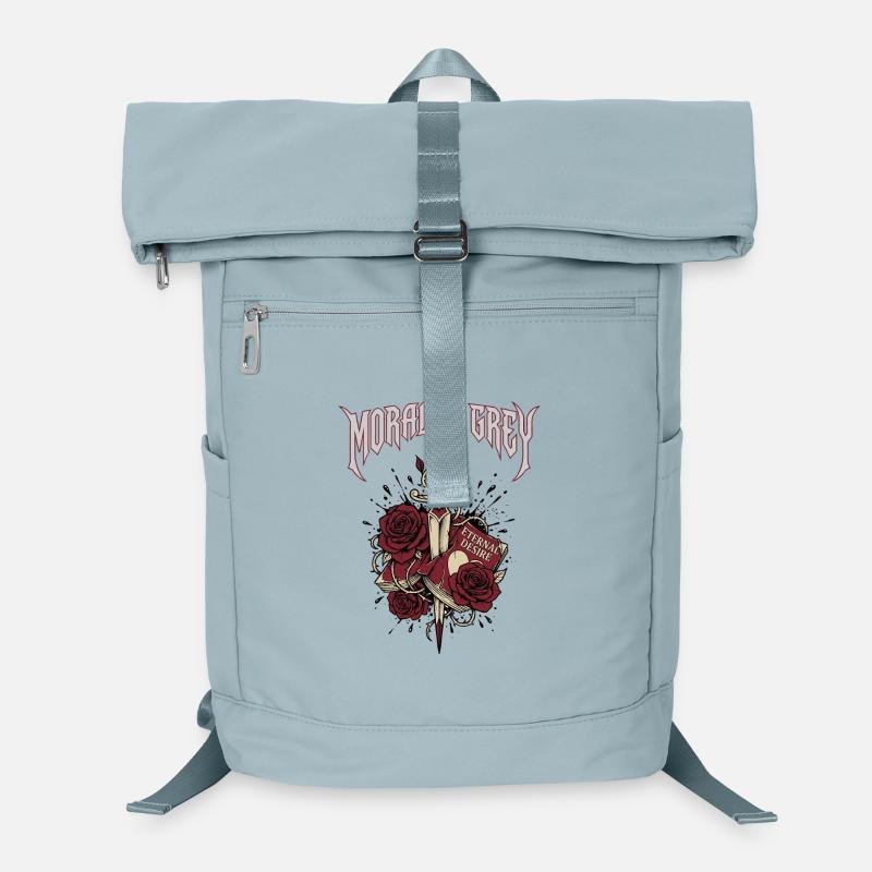 Moralisch graues Buchklischee Dunkler Liebesroman-Leser Laptop-Rucksack 