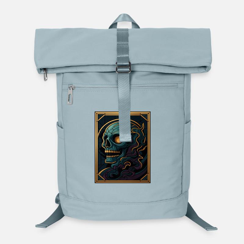 Glass Window Skull Laptop Backpack