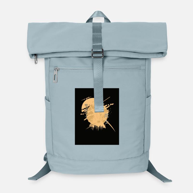 Samurai-Pferdespritzer Schwarz Laptop-Rucksack 