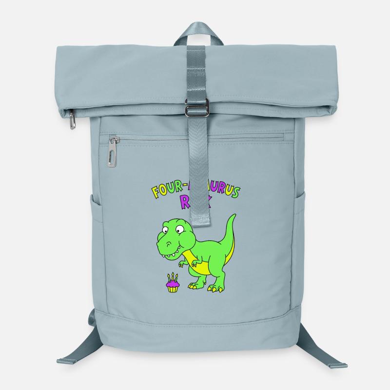 Four-asaurus Rex 4 Geburtstag Laptop-Rucksack 