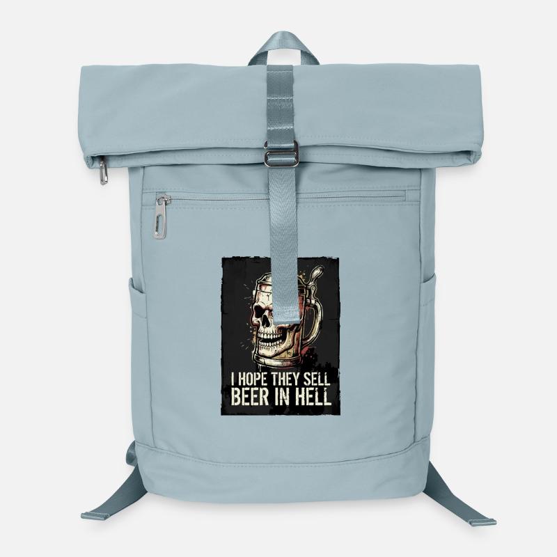 I Hope They Sell Beer in Hell – Skull Laptop-Rucksack 