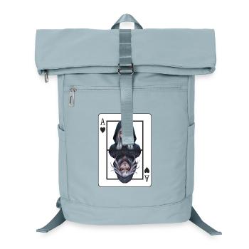 Doppelter Schatten: Ass Portrait - Laptop-Rucksack  - Eisblau - Vorne