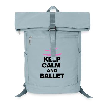 KEEP CALM AND BALLET, GRACE & POWER! BALLETT FAN🩰 - Laptop-Rucksack  - Eisblau - Vorne