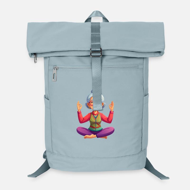 Grandma meditates Laptop Backpack