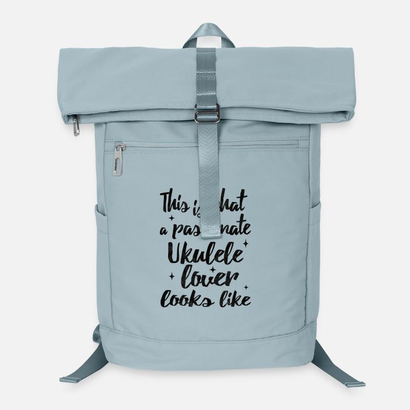 This is what a passionate ukulele lover looks like Laptop Backpack