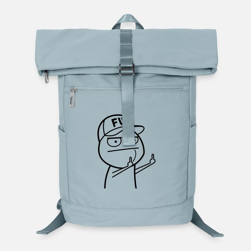 FU Meme avec casquette de baseball (couleur changeable) Sac à dos ordinateur