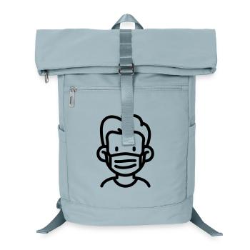 Maske - Laptop-Rucksack  - Eisblau - Vorne