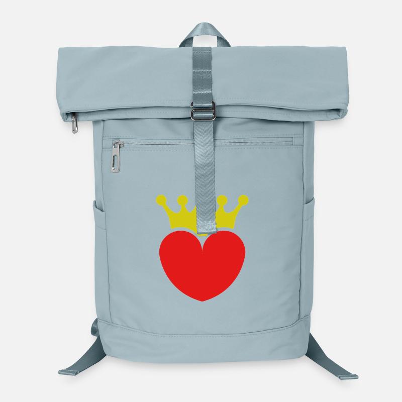 Herz mit Krone Laptop-Rucksack 