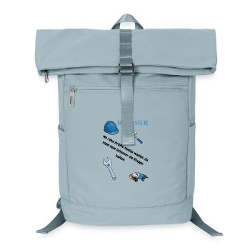 Schlosser T-Shirt Lustiges Geschenk Metallbau-Fans - Laptop-Rucksack  - Eisblau - Vorne