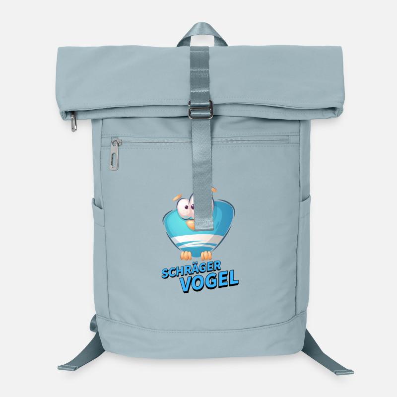 Schräger Vogel Cartoon Laptop-Rucksack 