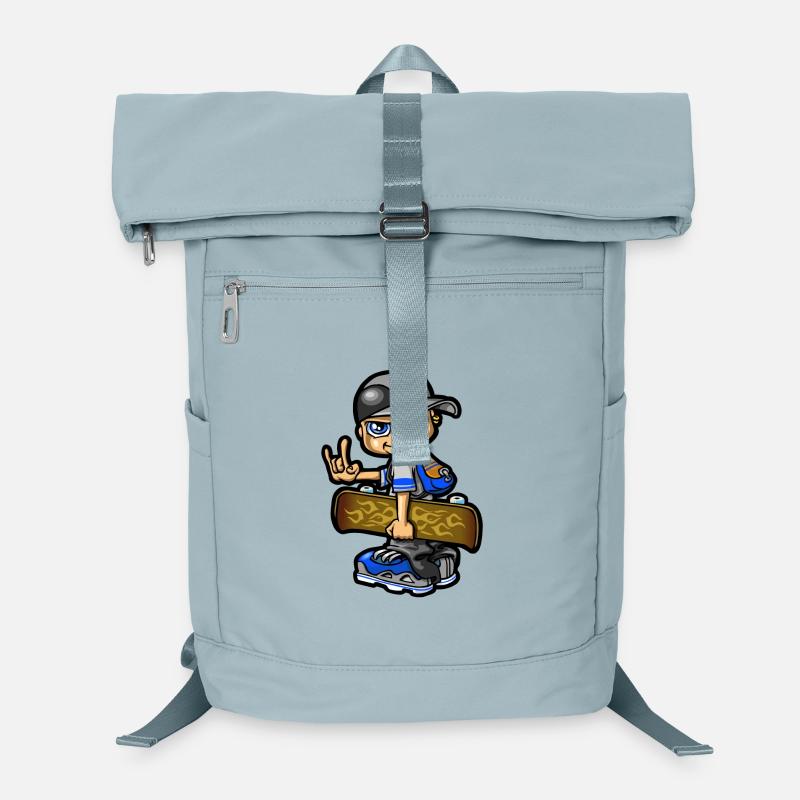 Garçon porte son skateboard Sac à dos ordinateur