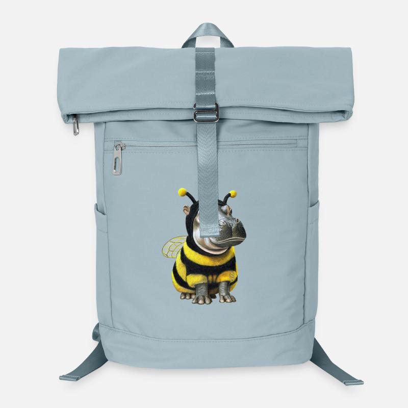 Nilpferd Biene 2 Laptop-Rucksack 