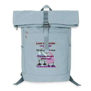 Love me tender - Laptop Backpack - ice blue - Front