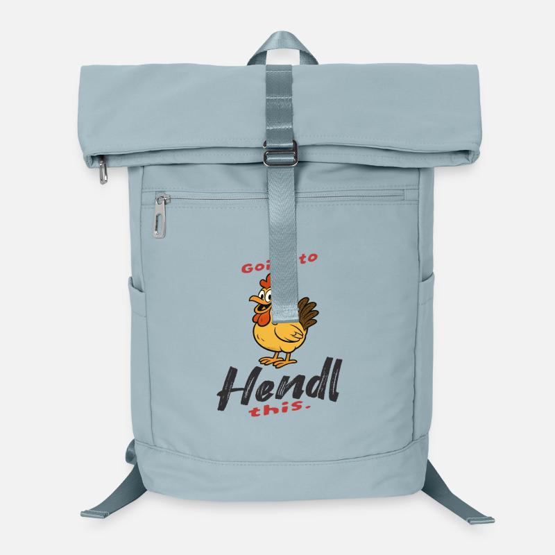 Humorvolles Hendl Spruch Design Laptop-Rucksack 