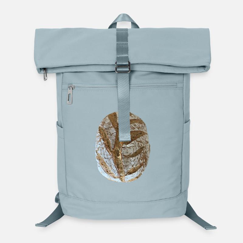 Rustic Sourdough Bread Illustration Laptop Backpack