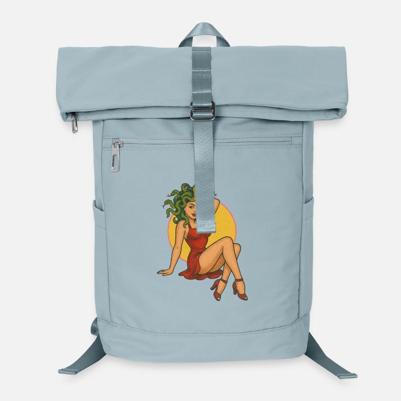 Design d’art rétro inspiré de Méduse Sac à dos ordinateur
