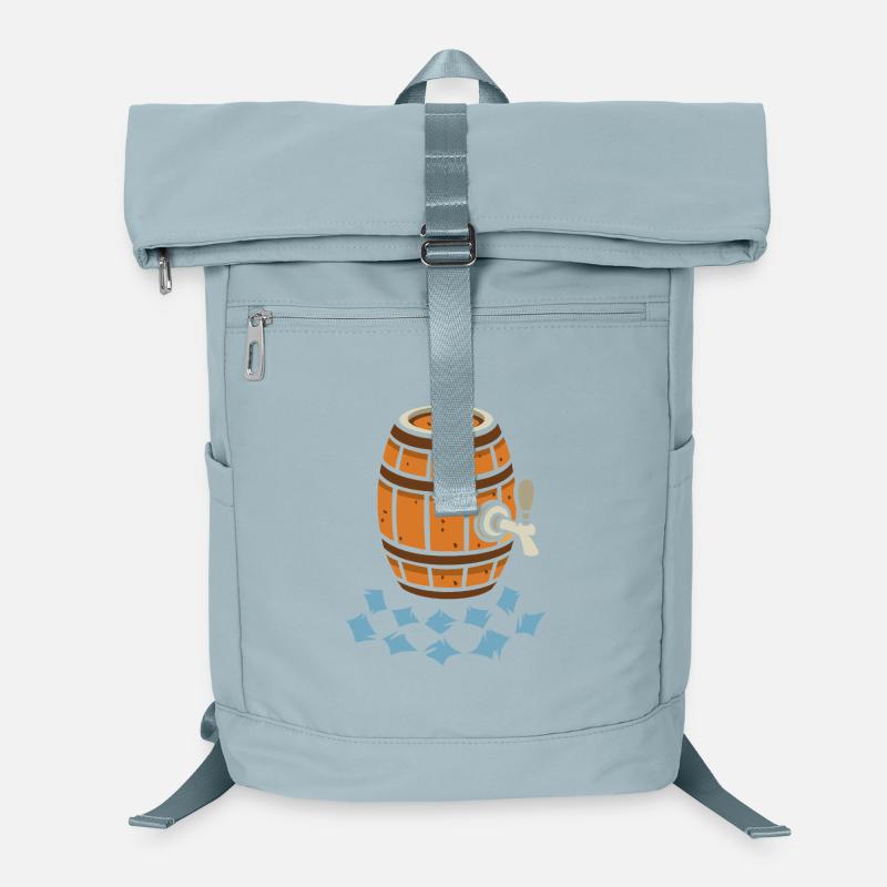Münchner Bierfass Cartoon Laptop-Rucksack 