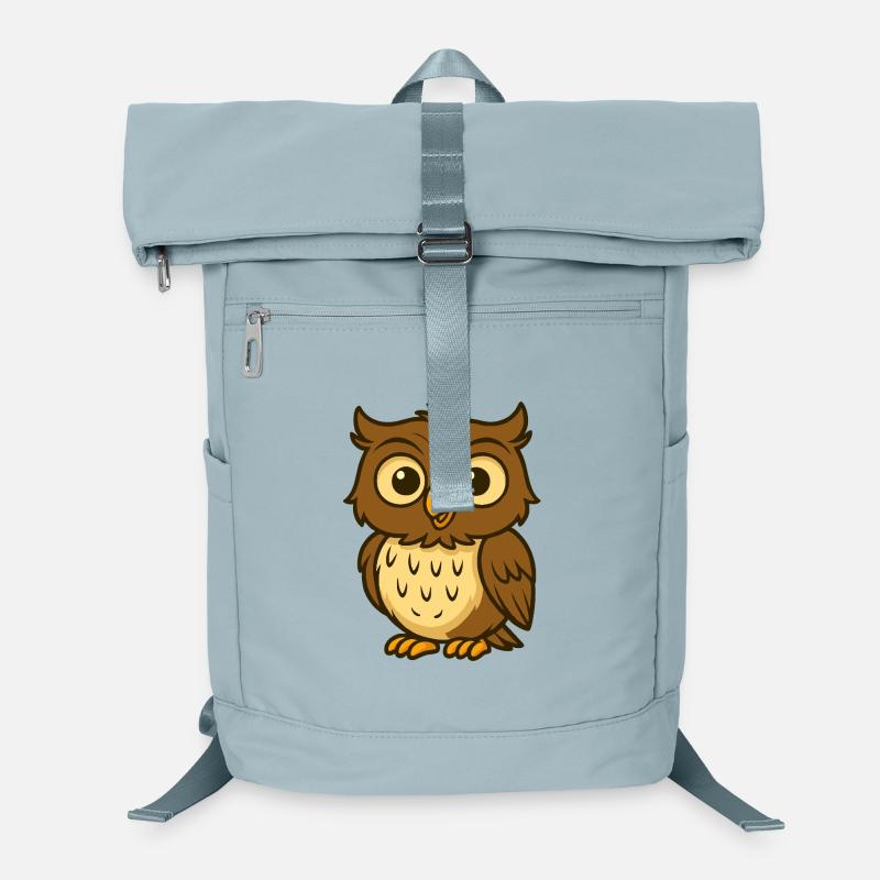 Cuddly Owl Character Cartoon Laptop Backpack
