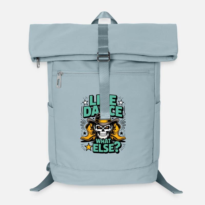 Line Dance Skull Western Boots Laptop Backpack