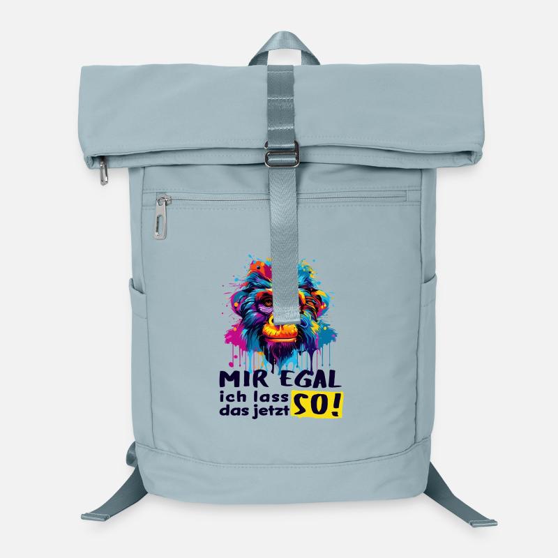 I DON'T CARE - I'LL LEAVE IT THAT WAY NOW! - funny monkey Laptop Backpack