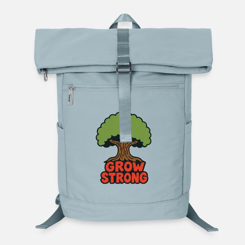 Logo rétro Grow Strong Tree Sac à dos ordinateur