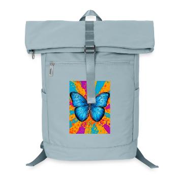 Schmetterling - Laptop-Rucksack  - Eisblau - Vorne