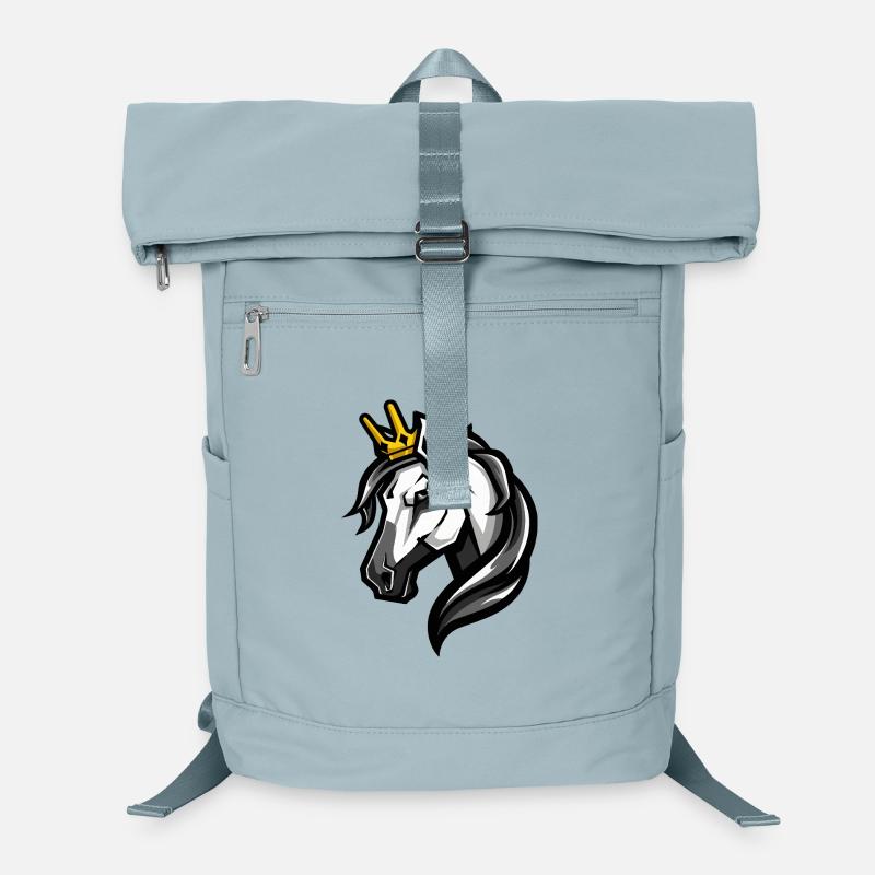 Pferd Kopf Krone Laptop-Rucksack 