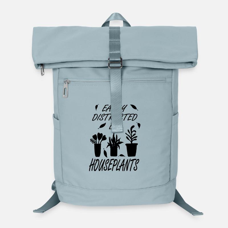 Easily distracted by houseplants - Laptop Backpack - ice blue