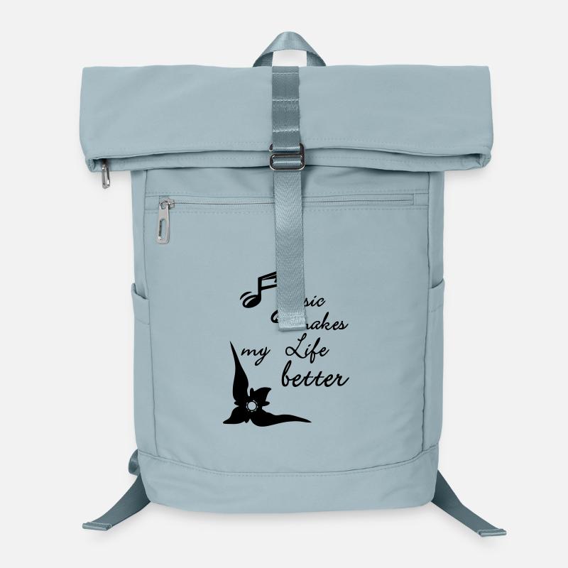Music makes my Life better Musik Geschenk Laptop-Rucksack 