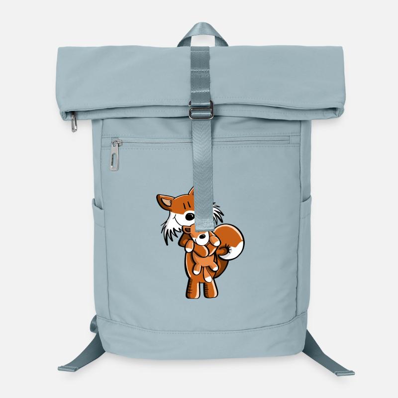 Fox with baby fox - cartoon gift - children Laptop Backpack