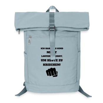 Cooler Spruch - Laptop-Rucksack  - Eisblau - Vorne