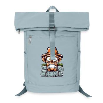 Abenteuerlicher Affen-Charme - Laptop-Rucksack  - Eisblau - Vorne