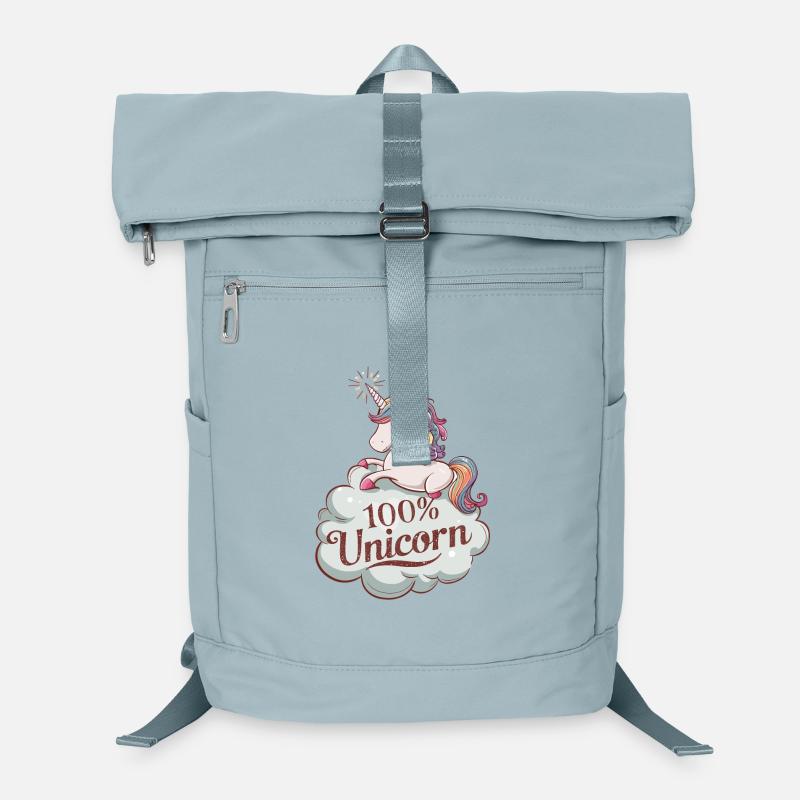 100% Unicorn - Authentisches Einhorn Design Laptop-Rucksack 