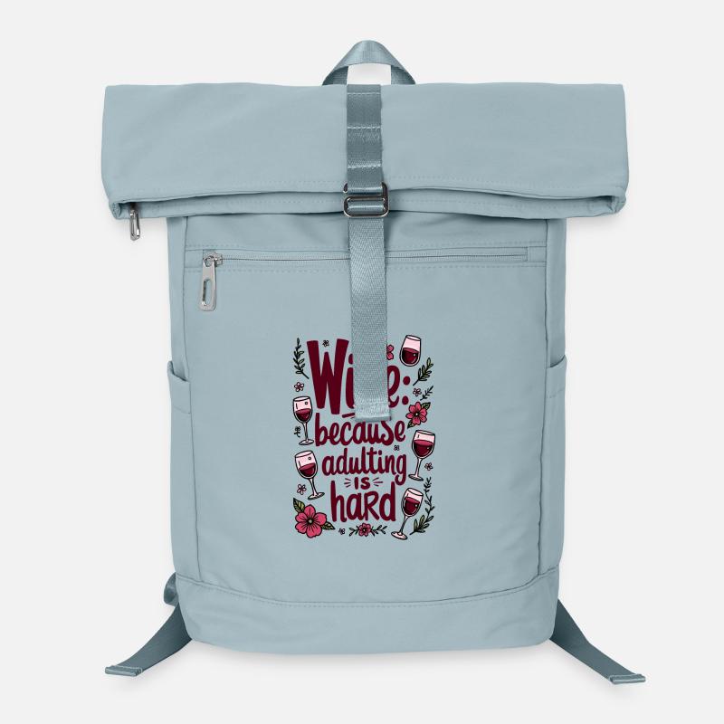 WEIN: WEIL DAS ERWACHSENWERDEN SCHWER IST Laptop-Rucksack 