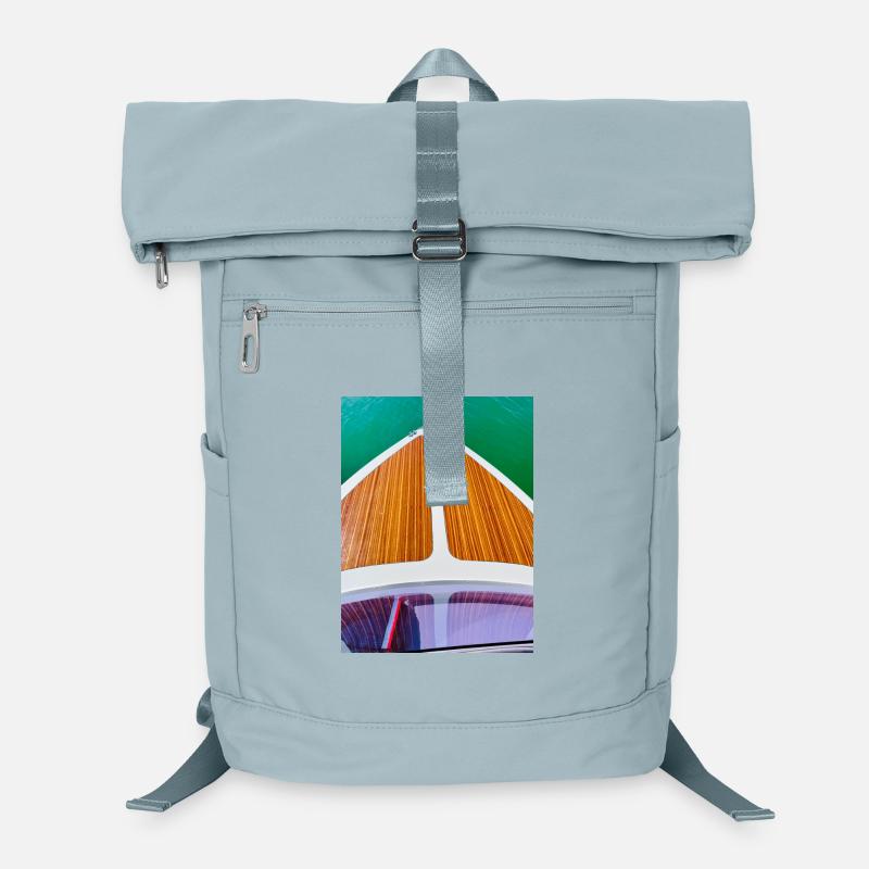 Motorboat - Laptop Backpack - ice blue